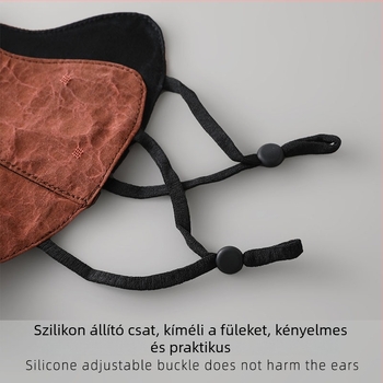 100% Mulberry Silk szemkörüli maszk napvédelmi és porvédelmi funkcióval, könnyű és légáteresztő.