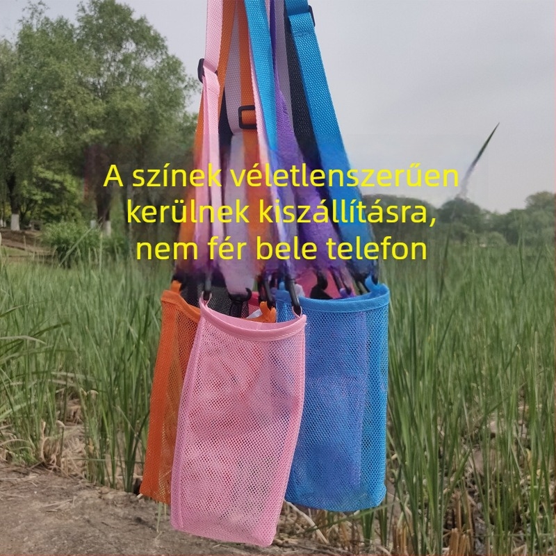 Átlátszó üvegpalacktok keresztpánttal – hordozható utazáshoz, védő borítás tej-tea palackhoz (gyerekeknek)
