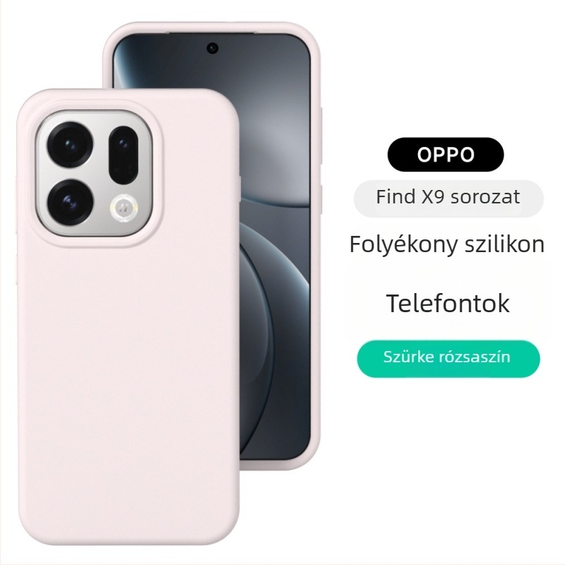 Oppo Reno 15 Prohoz teljes körű folyadék-szilícium tok – lágy tapintás, esés elleni védelem, matt felület; színvariánsok: fehér, rózsaszín, sárga, piros, lila, szürke, zöld, barna, kék, fekete, antik fehér.
