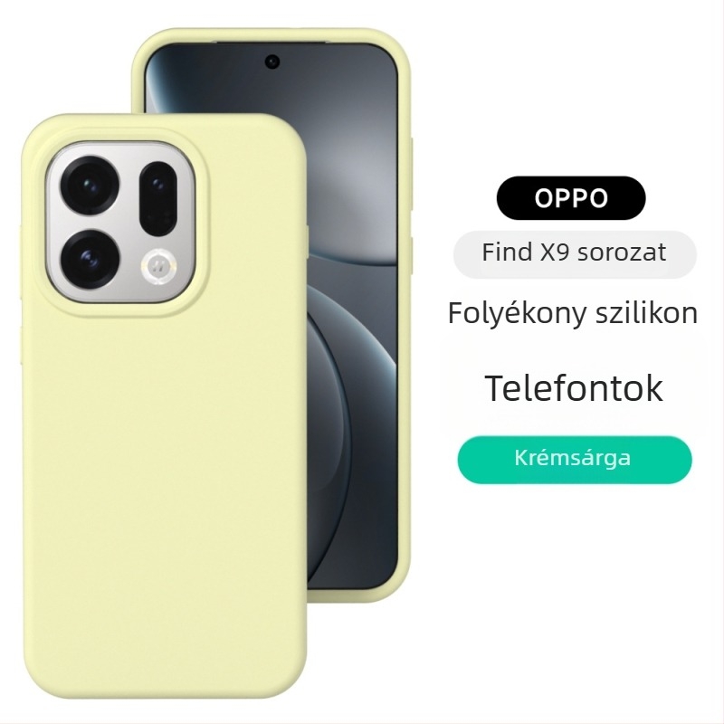 Oppo Reno 15 Prohoz teljes körű folyadék-szilícium tok – lágy tapintás, esés elleni védelem, matt felület; színvariánsok: fehér, rózsaszín, sárga, piros, lila, szürke, zöld, barna, kék, fekete, antik fehér.
