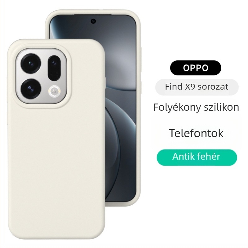 Oppo Reno 15 Prohoz teljes körű folyadék-szilícium tok – lágy tapintás, esés elleni védelem, matt felület; színvariánsok: fehér, rózsaszín, sárga, piros, lila, szürke, zöld, barna, kék, fekete, antik fehér.