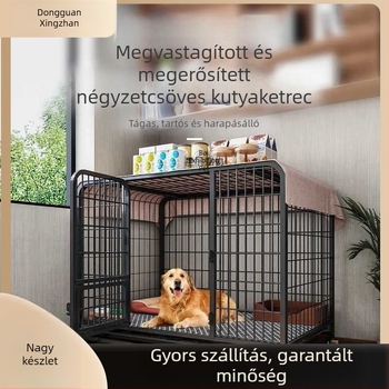 Belső használatra szánt kutyakennel toalette tálcával közepes és nagy testű kutyáknak
