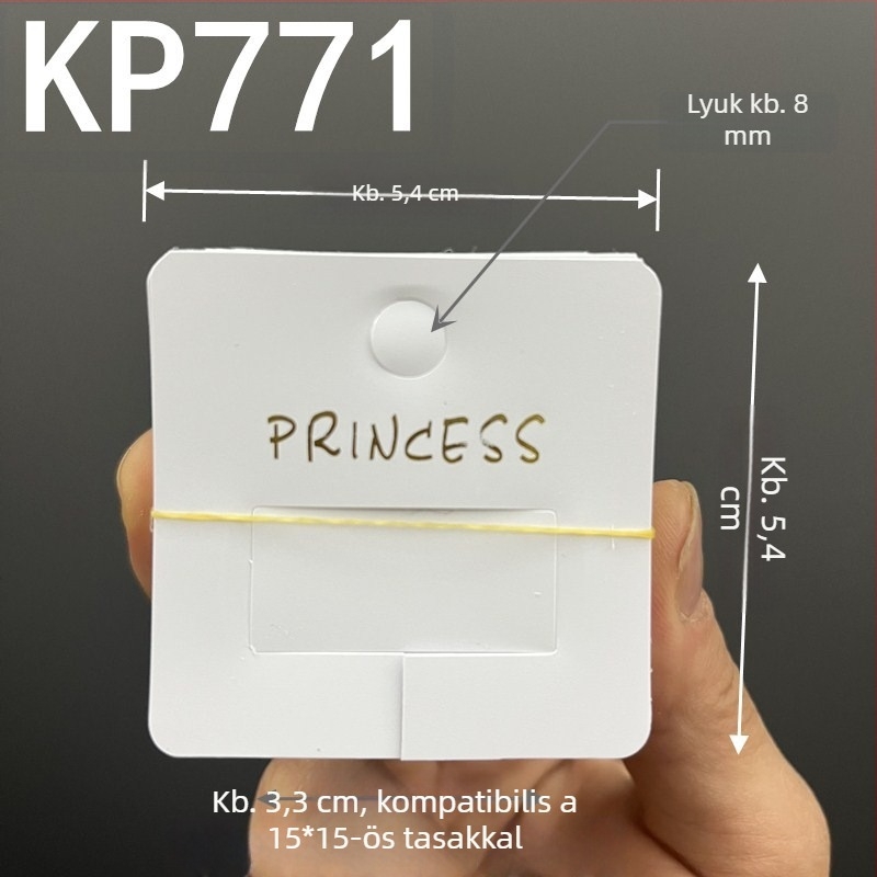 KP771 Műanyag cápa alakú hajcsat, 5,4 cm négyzet, aranyfóliával, DIY kellékek