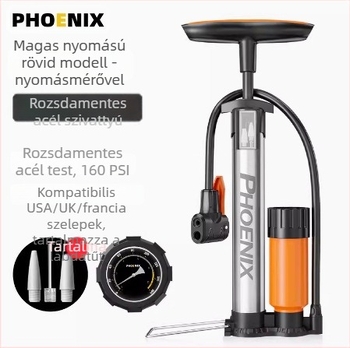 Hordozható, magasnyomású kerékpár-mini pumpa – kézi pumpa mountain bike-hoz és labdákhoz