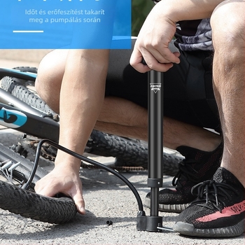 Hordozható, magasnyomású kerékpár-mini pumpa – kézi pumpa mountain bike-hoz és labdákhoz