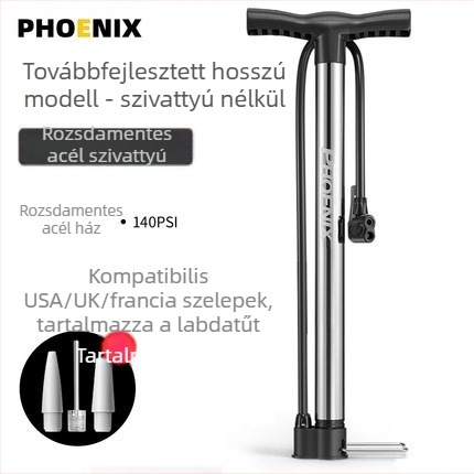 Hordozható, magasnyomású kerékpár-mini pumpa – kézi pumpa mountain bike-hoz és labdákhoz
