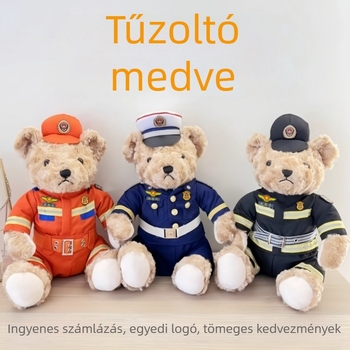 Tűzoltó plüssmackó