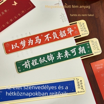 Testreszabott fém könyvjelzők készlet klasszikus kínai stílusban, az Tiltott Város ihletésével, kiváló minőségű, finom kidolgozású, inspiráló jutalom általános iskolások számára