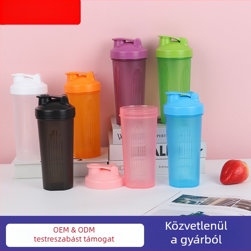 600 ml hordozható sportos vizes palack felnyitható fedéllel, színes