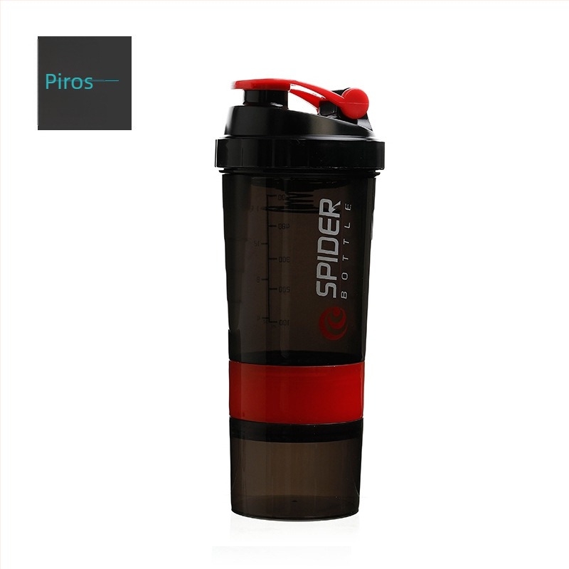 500 ml háromszintes fehérje shaker, hordozható edzéshez