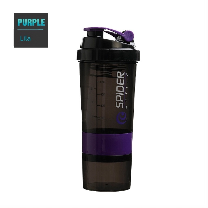 500 ml háromszintes fehérje shaker, hordozható edzéshez