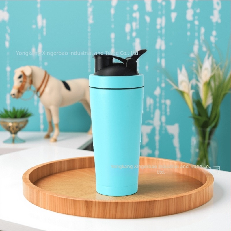 750 ml rozsdamentes acél fehérje shaker, szigetelt, nagy kapacitású edzéshez