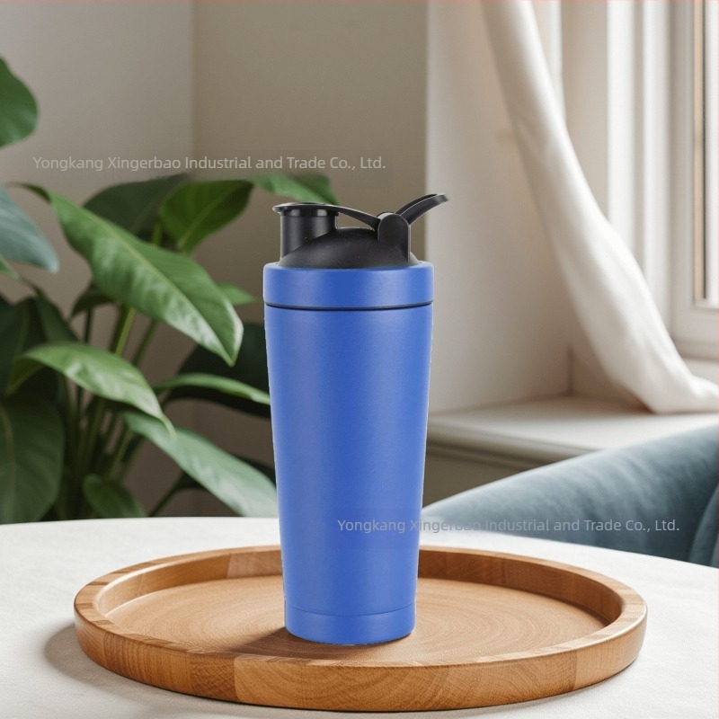 750 ml rozsdamentes acél fehérje shaker, szigetelt, nagy kapacitású edzéshez