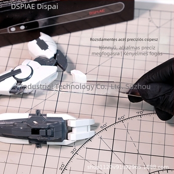 Dispa rozsdamentes acél precíziós csipesz Gundam modellhez – apró alkatrészek, matricák, antistatikus, finom hegyű fogóeszköz