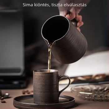 Otthoni pour-over kávés készlet kerámiakupával és szűrővel japán stílusban