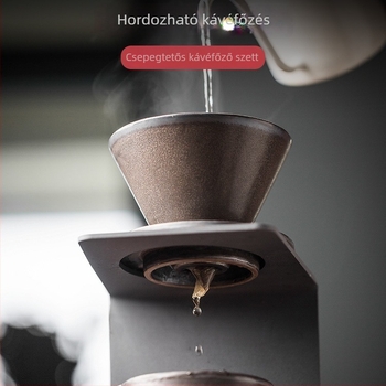 Otthoni pour-over kávés készlet kerámiakupával és szűrővel japán stílusban