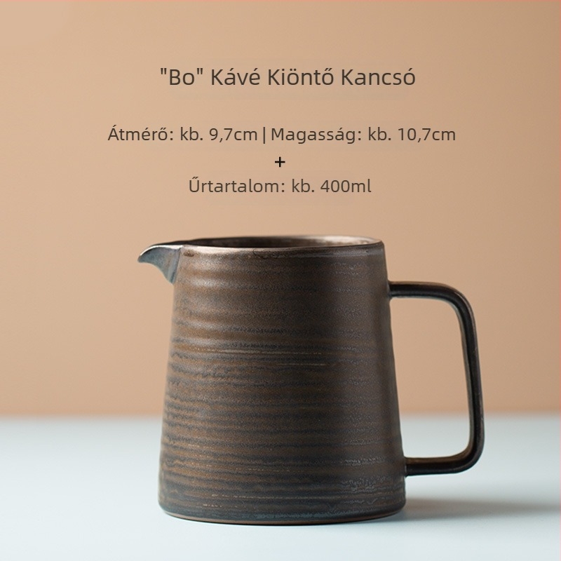 Otthoni pour-over kávés készlet kerámiakupával és szűrővel japán stílusban