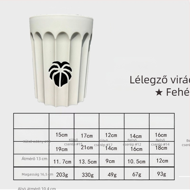 Fejlesztett megvastított levegőoszlopos orchidea cserép gyökérszabályozó készlettel, légáteresztő és vízáteresztő, Phalaenopsis számára