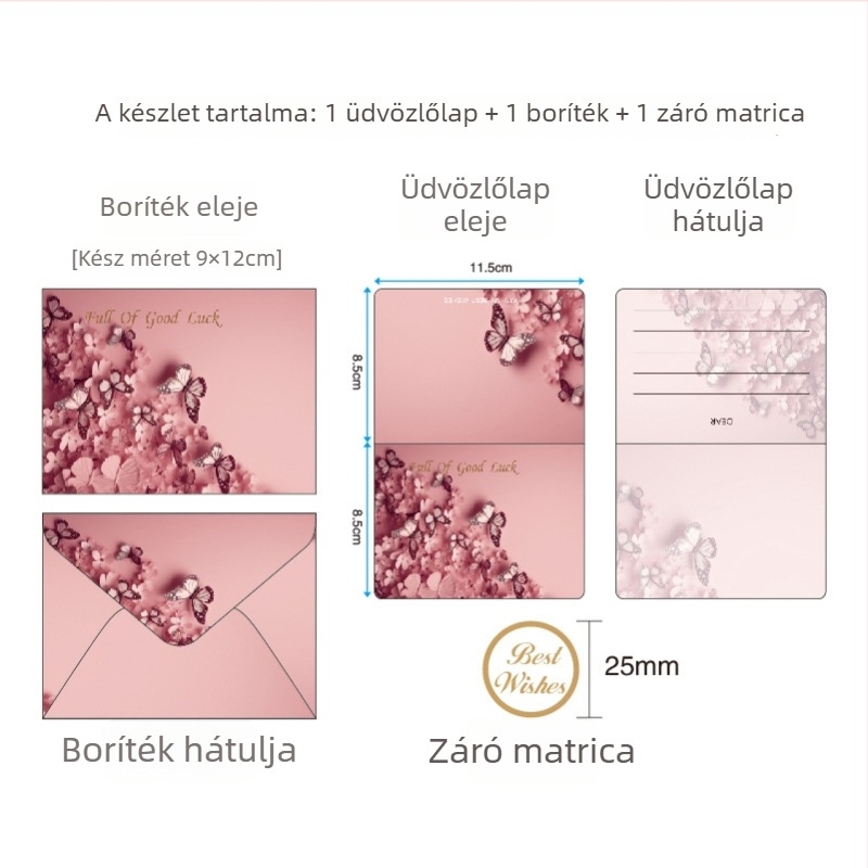 Pillangó Álom ajándéktáska – Elegáns kozmetikai kézitáska masnival, csomagoló táska ruházati bolt számára