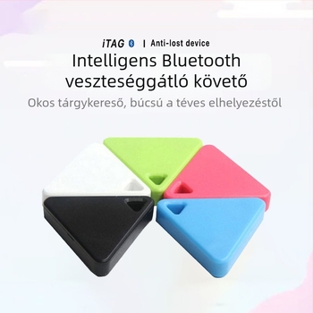 Háromszög alakú, többfunkciós Bluetooth tracker tárgyakhoz — lokátor, veszteségriasztás és kétirányú keresés