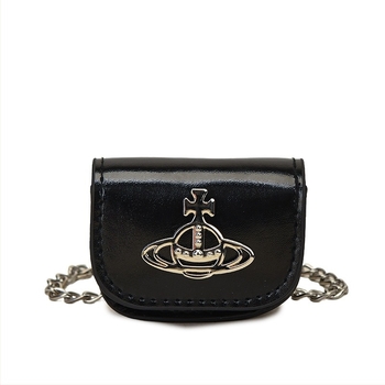 Mini rúzsos crossbody táska lánccal, magas minőségű PU bőr, kis váll- vagy övbeli táska mindennapi használatra