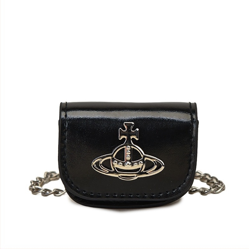 Mini rúzsos crossbody táska lánccal, magas minőségű PU bőr, kis váll- vagy övbeli táska mindennapi használatra