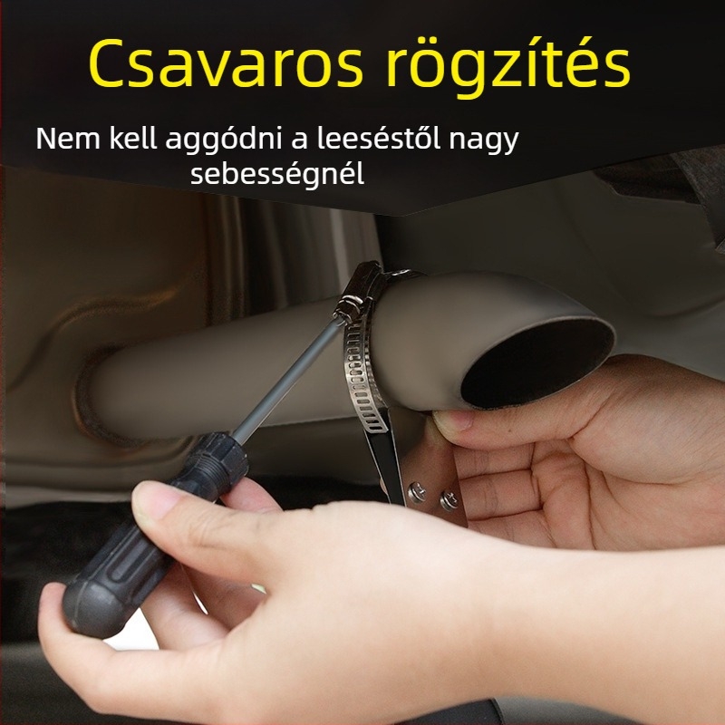 Járműre szerelt elektrosztatikus eliminátor földelő lánccal és állítható gumicsíkkal, kopásálló