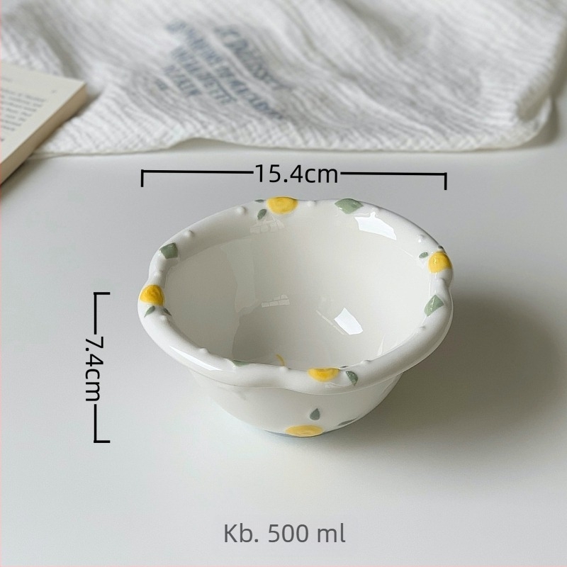 Porcelán reggelizőtálak gyerekeknek készlet, aranyos rajzfilm mintával, kerek formájú, mikrohullámú sütőben használható