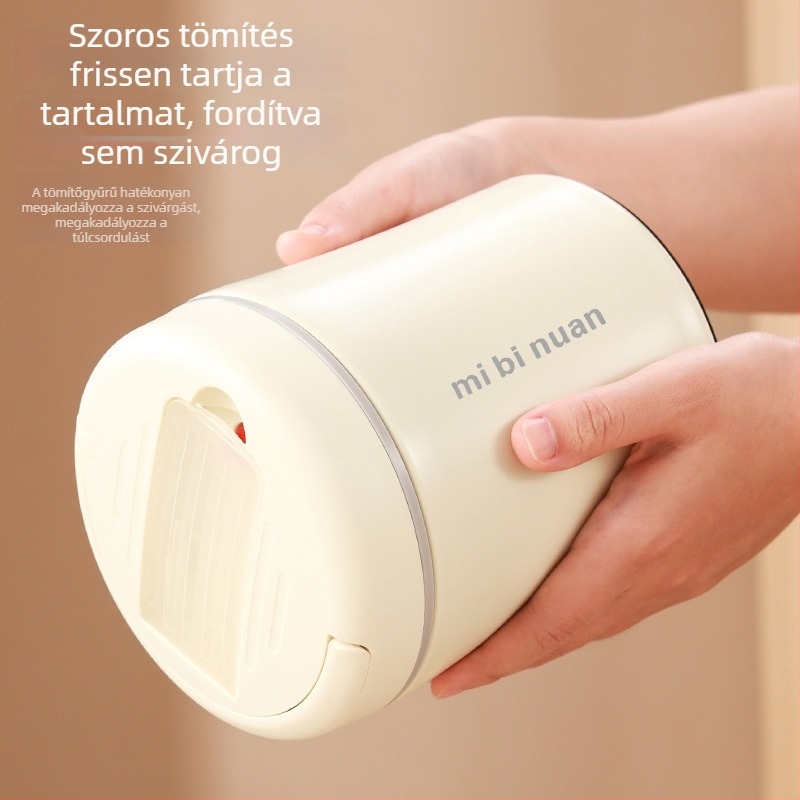 Két rétegű vákuum-szigetelt ebédtároló, 1,2 L, diákoknak és irodai dolgozóknak