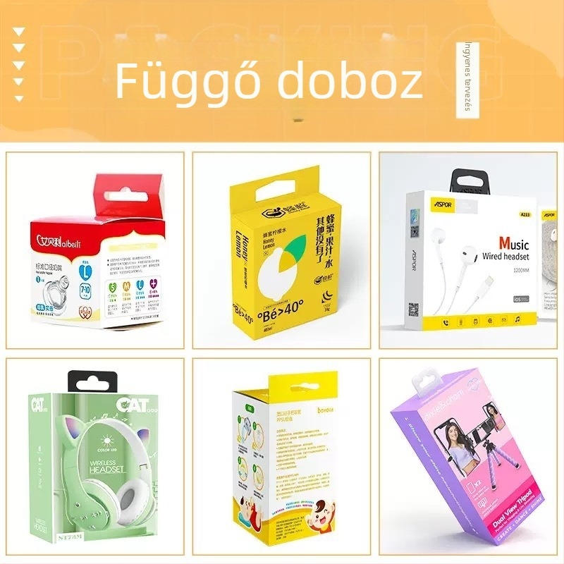 Kozmetikai csomagoláshoz készült testreszabható doboz ezüst karton felülettel, színes doboz, fehér karton doboz, dupla betétes doboz, hullámkarton repülő doboz, papírtáska, logó nyomtatás