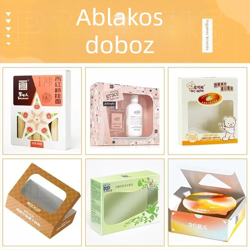 Kozmetikai csomagoláshoz készült testreszabható doboz ezüst karton felülettel, színes doboz, fehér karton doboz, dupla betétes doboz, hullámkarton repülő doboz, papírtáska, logó nyomtatás