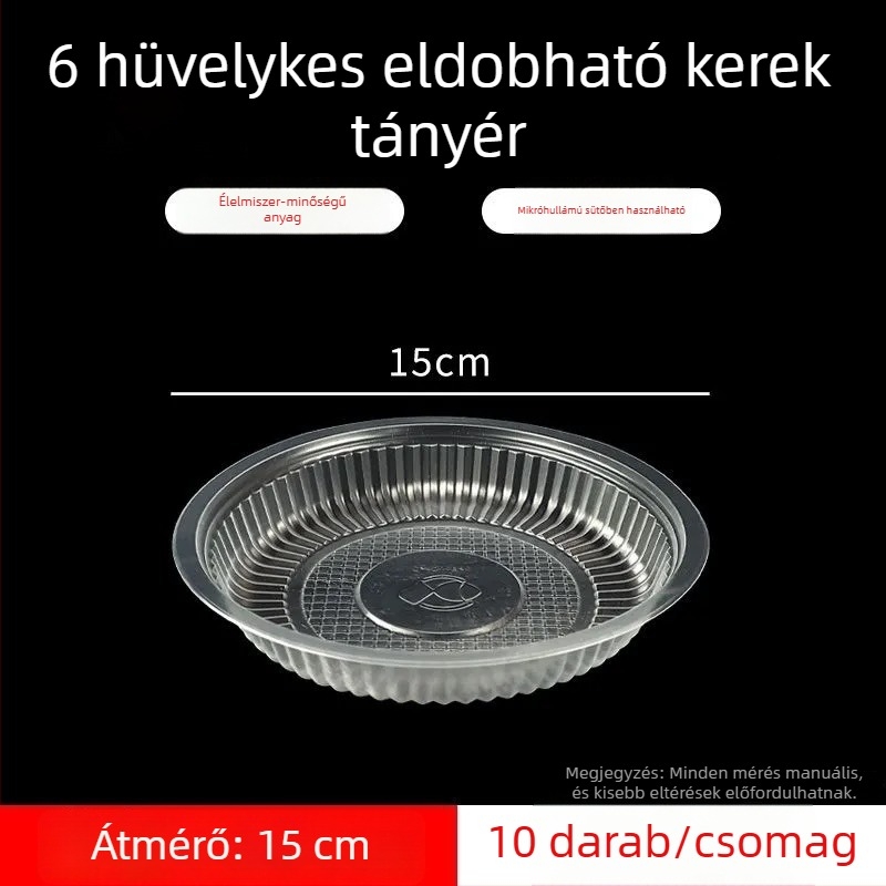 Egyszer használatos tányér, erősített, hőálló műanyagból, nagy ovális formájú, éttermekhez és piknikekhez