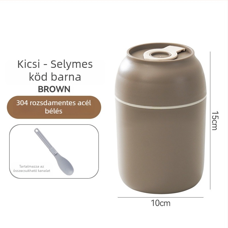 304 rozsdamentes acél izolált ebédes doboz leveses pohárral, hordozható, 800–1000 ml, mikrohullámú sütőben használható