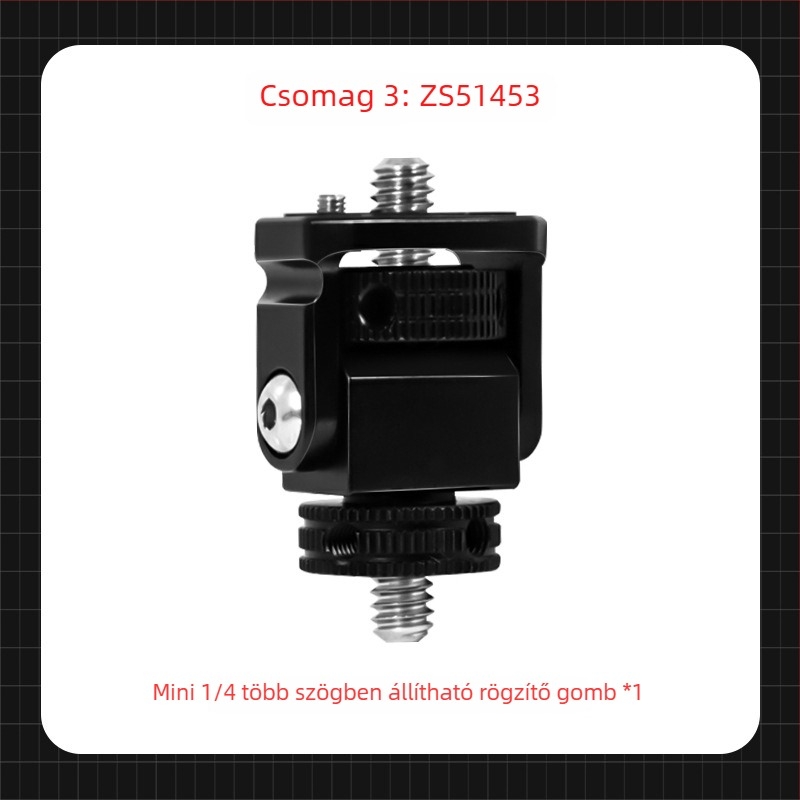 Állandó csillapítású csiga-gimbal DJI Osmo 360-hoz, tartó 1/4''-1/4'' menetes