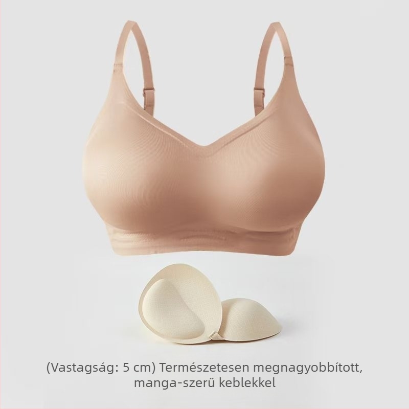 Varrás nélküli melltartó kis méretű mellekhez, párnázott, emel és összegyűjt, lélegző és kényelmes, mellény-stílusú hátzáras fehérnemű nőknek, rajzfilmszerű mintával