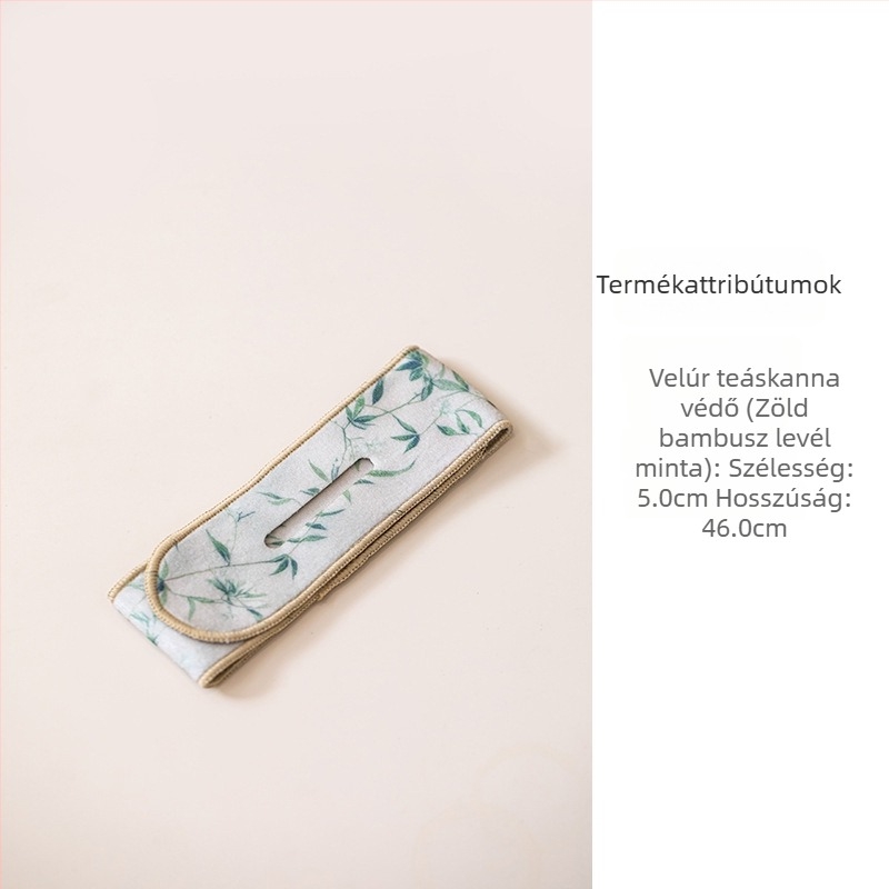 Sitaozhai velúr teáskanna és tál védőszalag, textil tea készlet kiegészítő, szabadtéri utazásokhoz