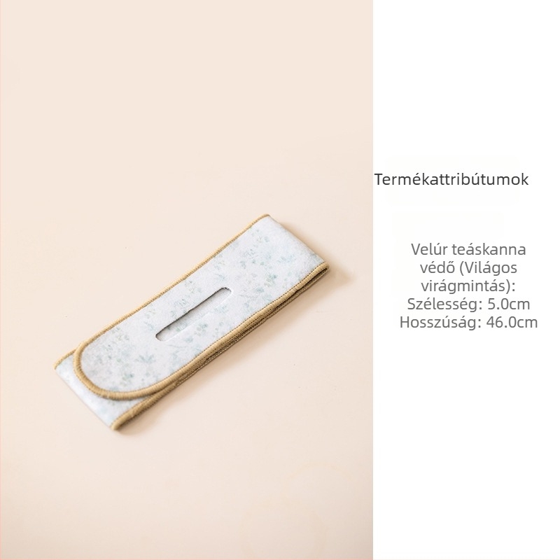 Sitaozhai velúr teáskanna és tál védőszalag, textil tea készlet kiegészítő, szabadtéri utazásokhoz