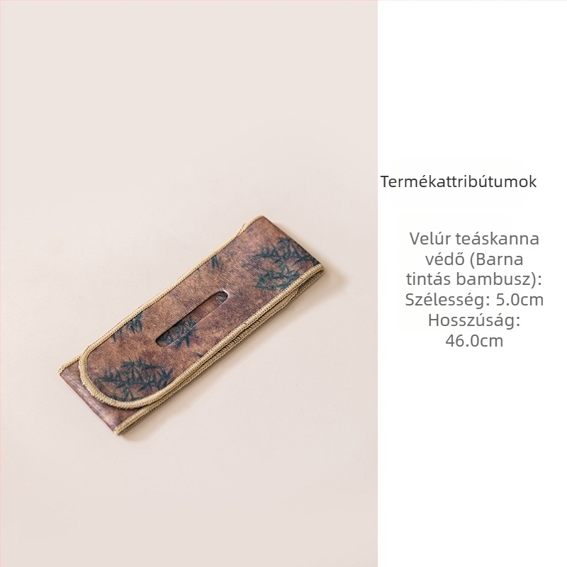 Sitaozhai velúr teáskanna és tál védőszalag, textil tea készlet kiegészítő, szabadtéri utazásokhoz