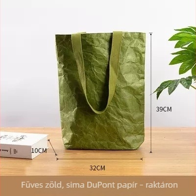 Dupont papírtáska egyedi logóval, retro stílusú, vízálló kraft papírból, környezetbarát reklám bevásárlótáska