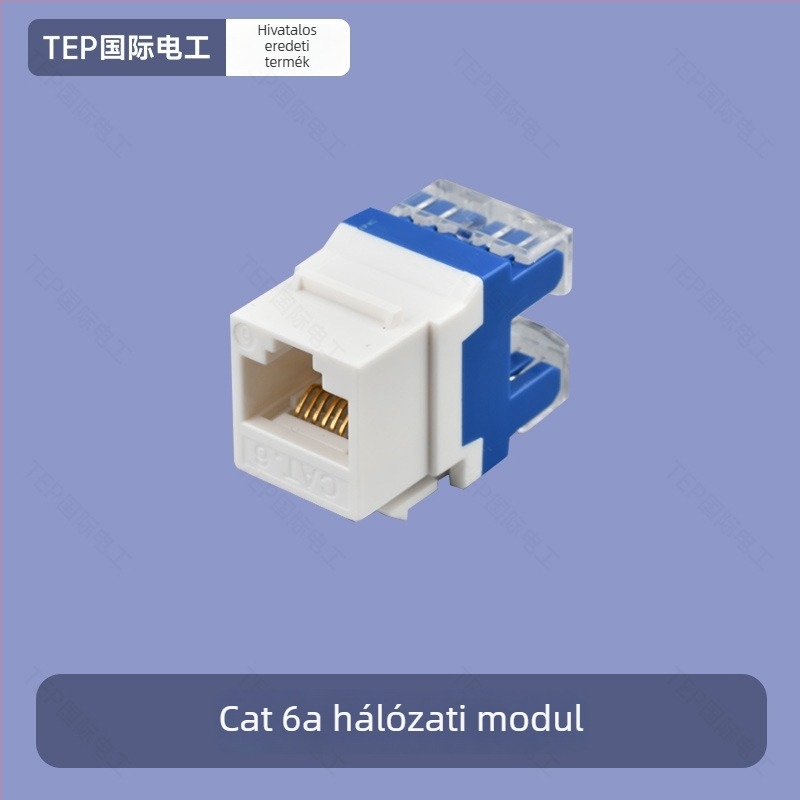 TEP 86-típusú falra szerelhető Cat6/Cat7 Ethernet hálózati panel – otthon és tárgyaló