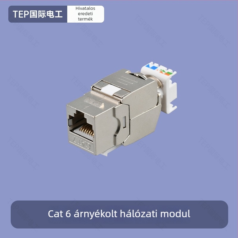 TEP 86-típusú falra szerelhető Cat6/Cat7 Ethernet hálózati panel – otthon és tárgyaló