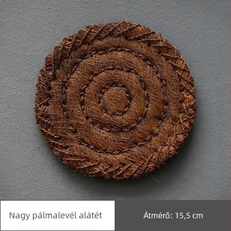 Rattan teáskészlet poháralátétekkel, teáskanna- és teáscsészealátétekkel