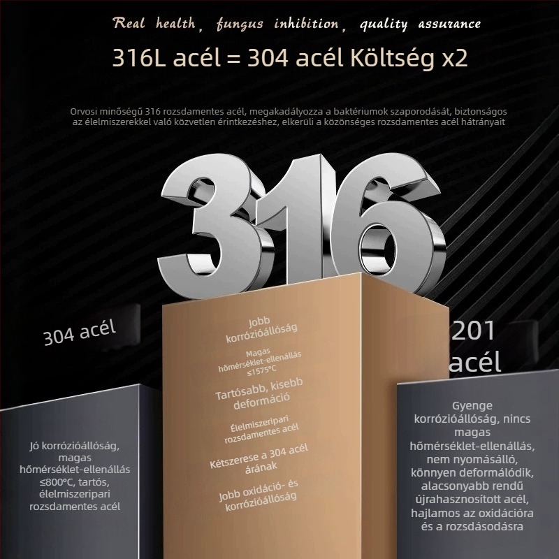 316 rozsdamentes acélból készült, európai stílusú étkészlet: kés, steakkés, villák és kanalak – otthoni használatra, nyugati étkezéshez