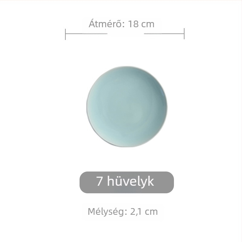 Celadon kör kerámia tál, egyszerű japán stílus, kis adagokhoz