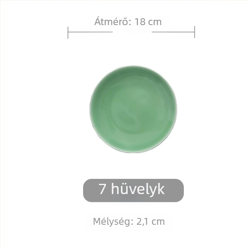 Celadon kör kerámia tál, egyszerű japán stílus, kis adagokhoz