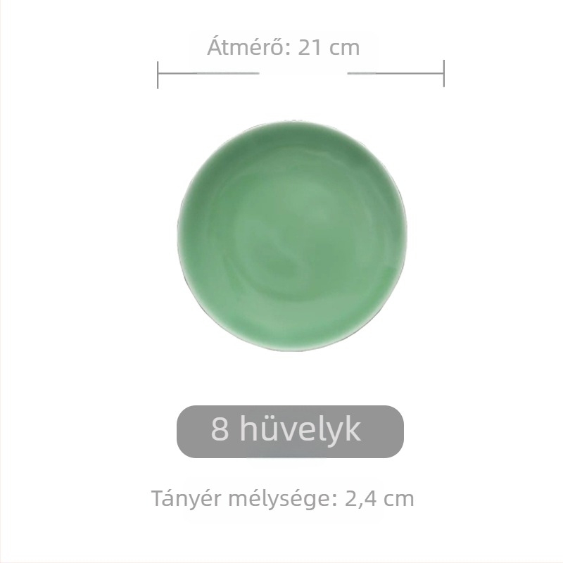 Celadon kör kerámia tál, egyszerű japán stílus, kis adagokhoz