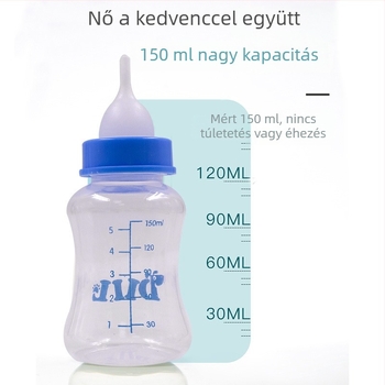 Macskák és kölyökkutyák számára etető cumisüveg, nagy kapacitású