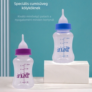 Macskák és kölyökkutyák számára etető cumisüveg, nagy kapacitású