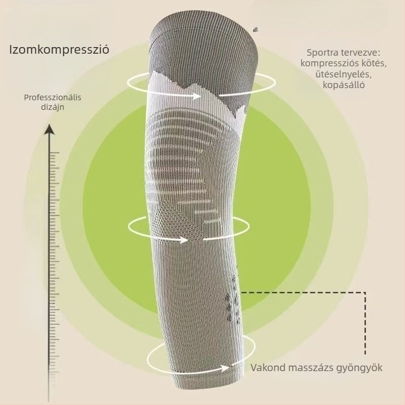 Kültéri túrázáshoz és kerékpározáshoz tervezett lábszárvédők, térdvédők és funkcionális vádlis zoknik – uniszex