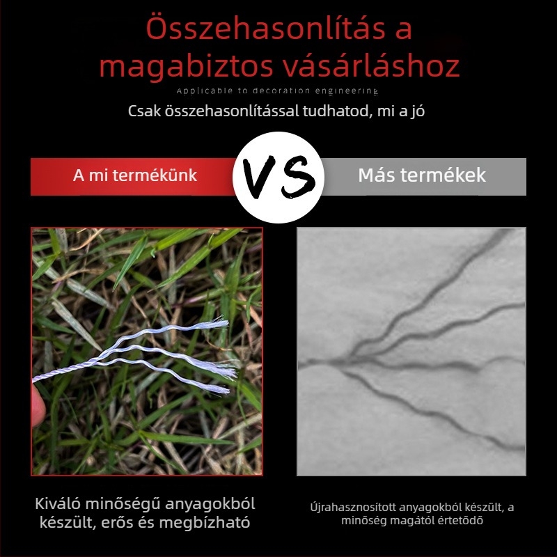 Vörös-fehér nylonzsinór építéshez és jelöléshez